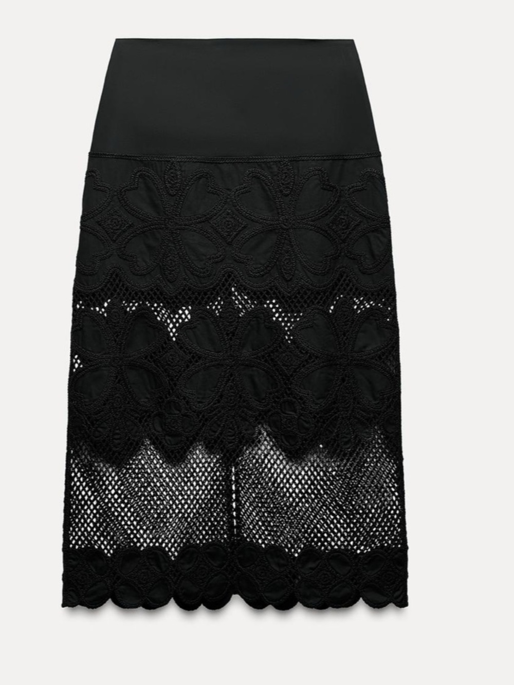 Zara crochet midi skirt ZW  collection
